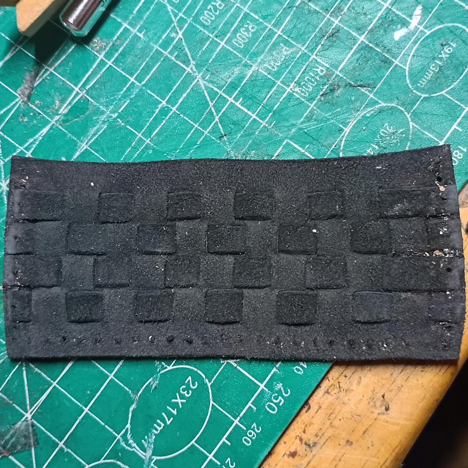 Backside of woven panel